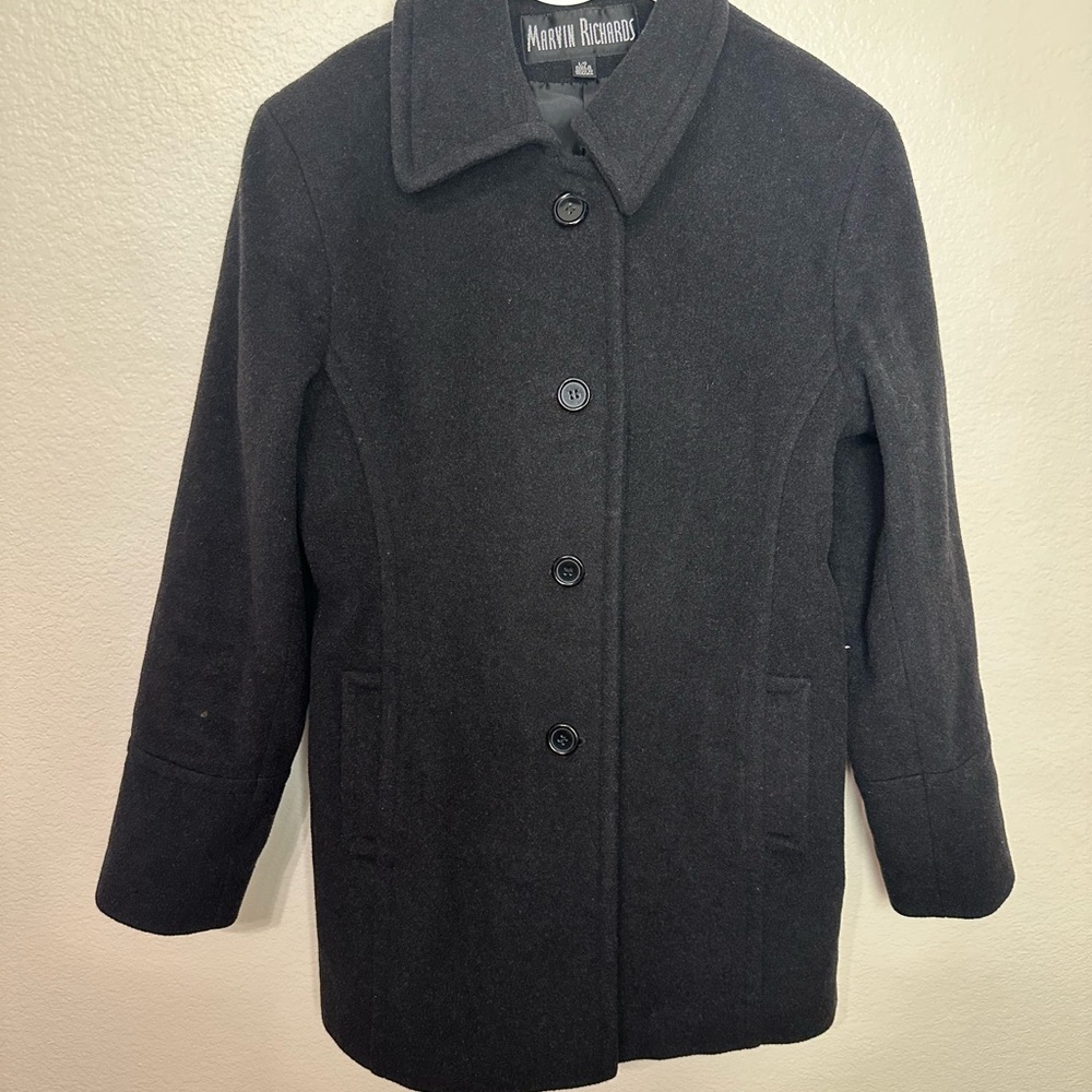 Marvin Richards Charcoal Pea Coat